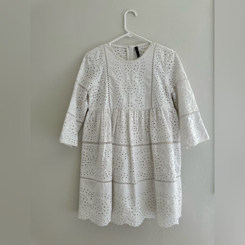Zara Trf white (doll like) dress